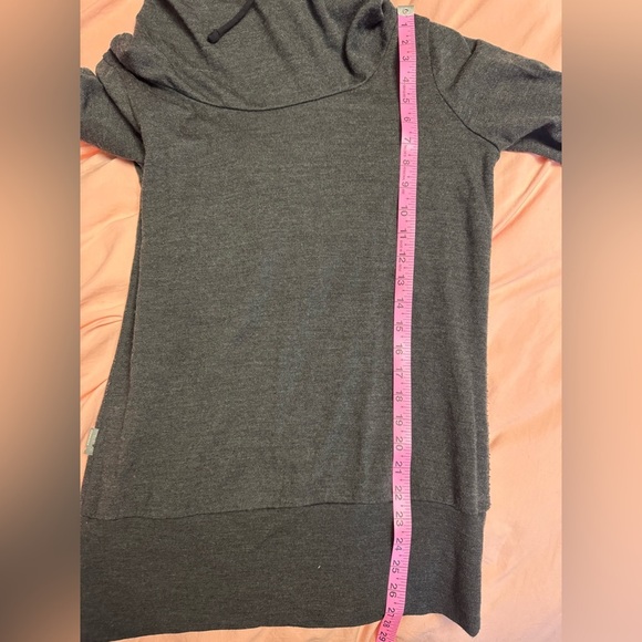 Icebreaker Women's Dark Gray Cowl Neck Sweater - Picture 9 of 10